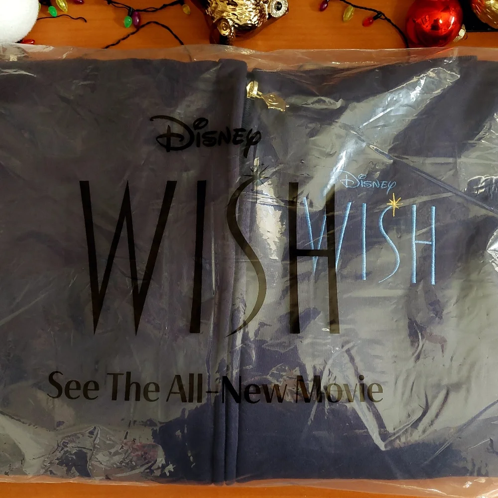Disney's Wish movie 2023 zip up hoodie sweatshirt. NWT. With a Star zipper pull⭐ - Picture 8 of 11